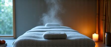 Relaxing spa environment